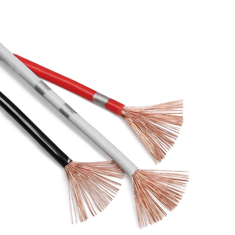 1Meter Sq0.3/0.5/0.85/1.25/2.0/2.5mm Power Cord Line Car Speaker Audio Wires Thin PVC Insulated Pure Copper Cable