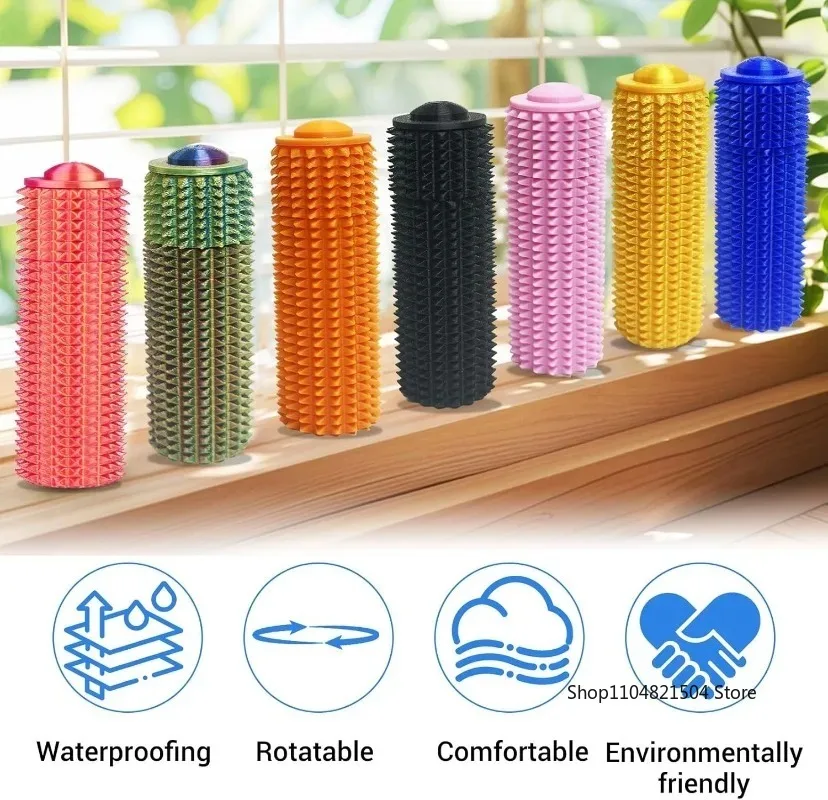 Rolo sensorial brinquedo clicker picos táteis para ansiedade alívio do estresse dor estimulando autismo sobre estimulação com cordão