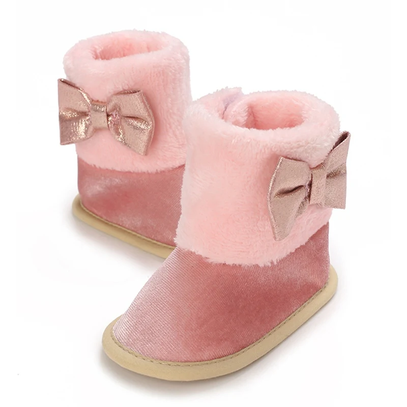 Winter Warm Newborn Baby Cotton Booties Rubber Non-slip Boots  Non-Slip Sole Toddler Boy Girl First Walkers Infant  Shoes Boots