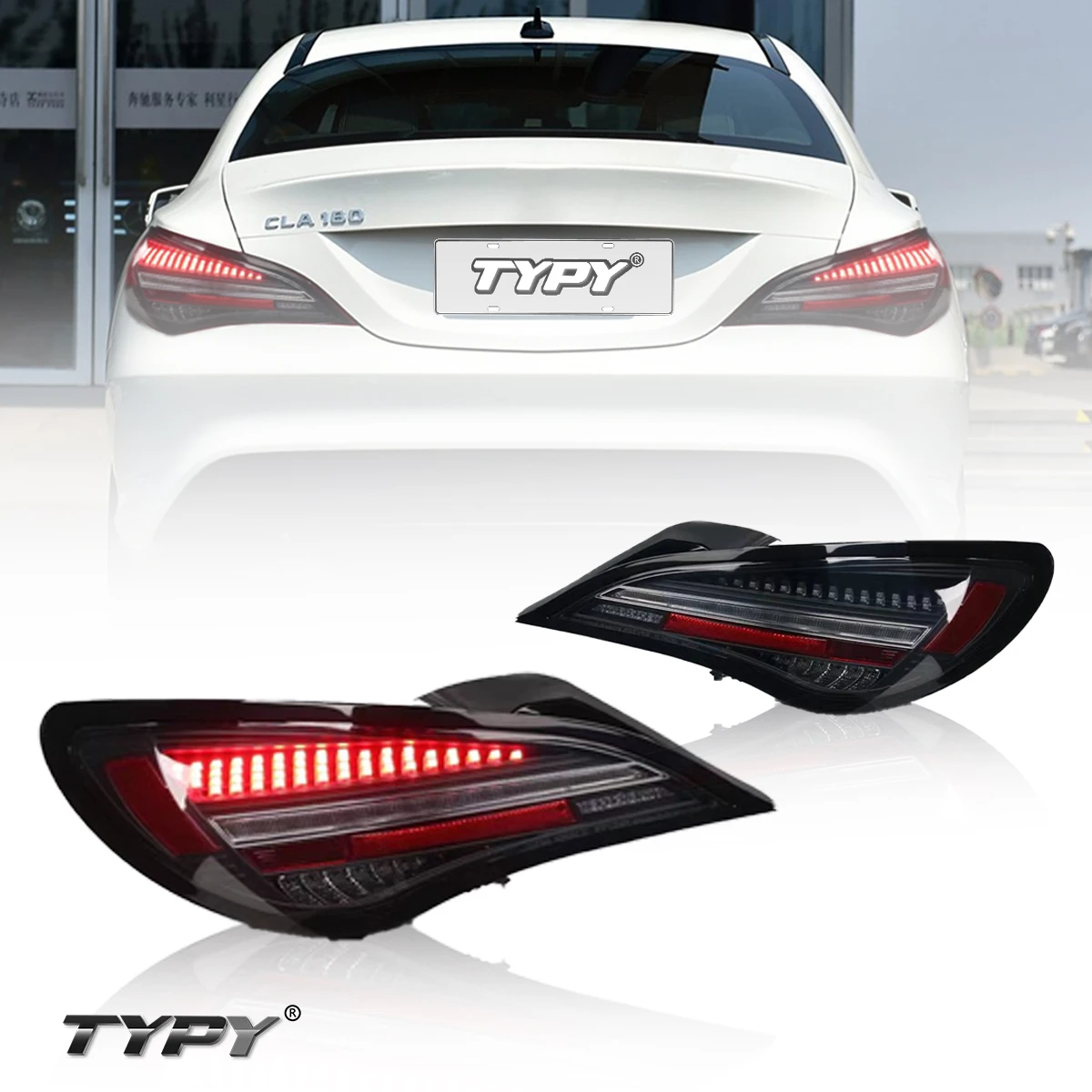 

TYPY New LED Car Taillights For Benz CLA W117 2014-2019 Taillight Signals Auto Accessories Dynamic Turn Running Lights