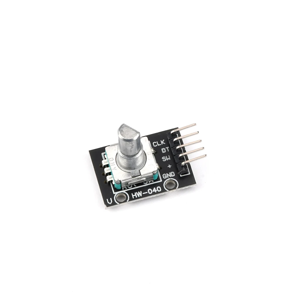 5PCS KY-040 360 Degrees Rotary Encoder Module Rotary Potentiometer Analog Knob Module 6MM without thread with Knobs for Arduino