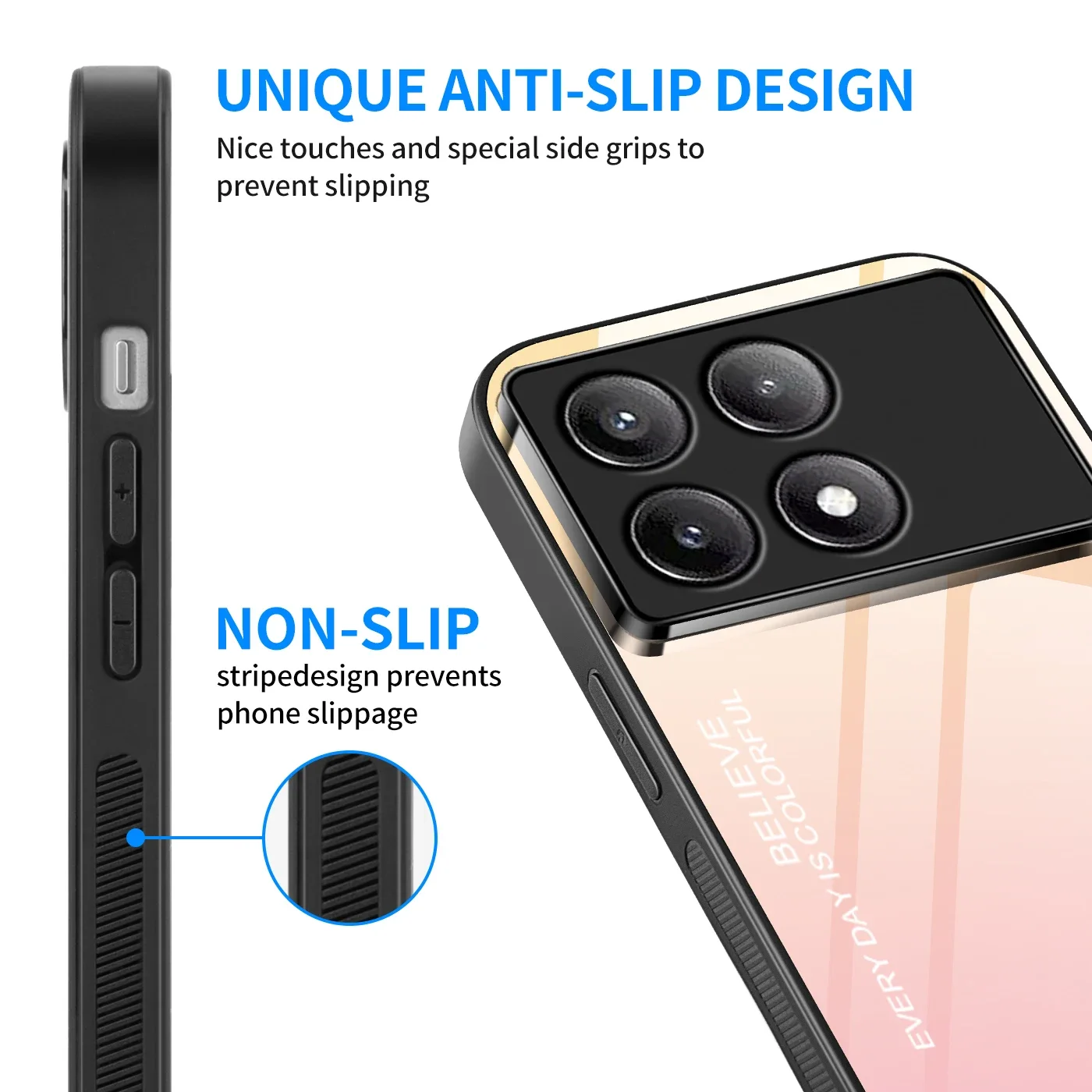 Градиентный чехол из закаленного стекла для Xiaomi Poco F6 Pro 5G, чехол для Xiaomi Poco F6 M6 M5 M4 Pro 5G 4G, чехлы, задняя крышка для телефона