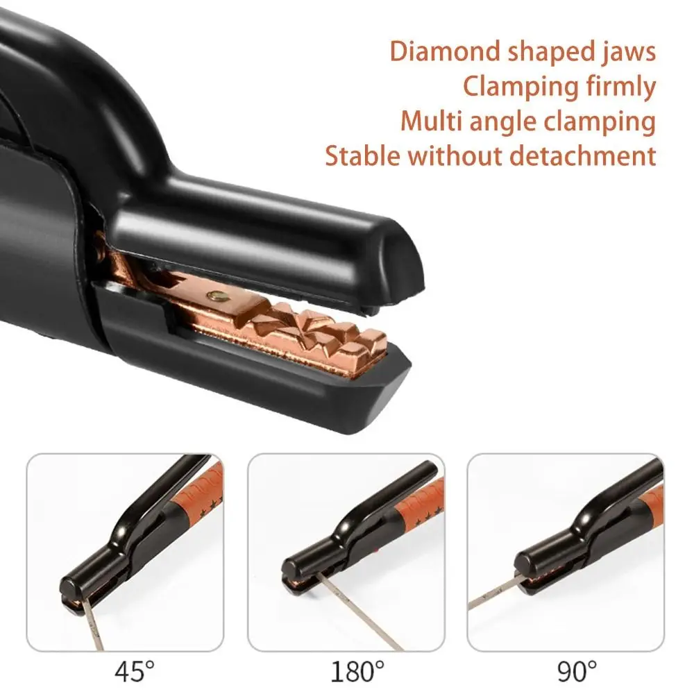 Heat Resistant Welding Tongs Heavy Duty Insulated Handle Welding Electrode Holder Ergonomic Labor-Saving Design