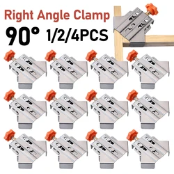 1/2/4pcs 90° Right Angle Clamp Adjustable Swing Jaw Stainless Steel Quick Positioning Clamp Right Angle Splicing Quick Clamp