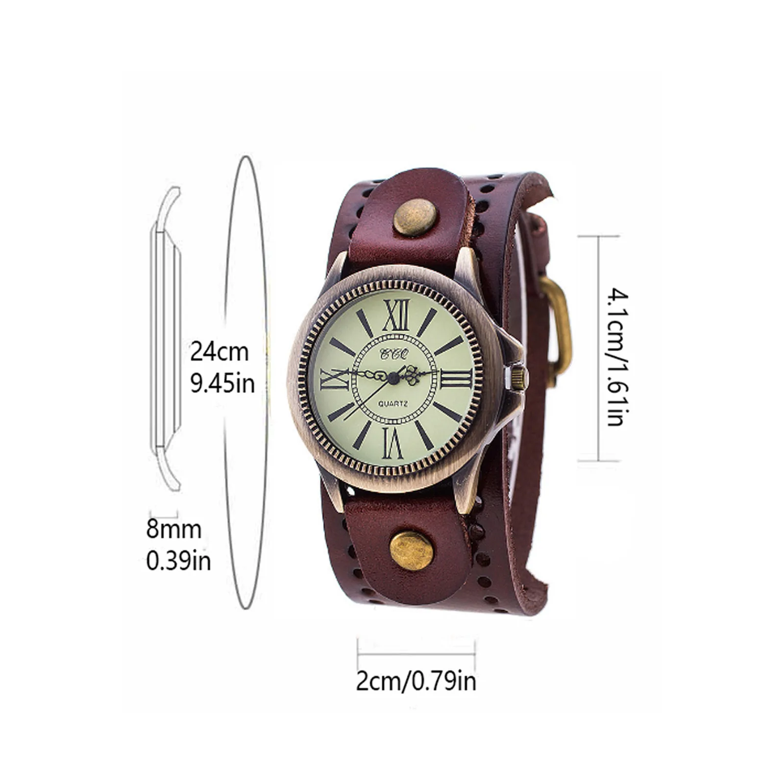 فاسق ريترو ساعة جلدية الخط الروماني كوارتز ساعة رجالية ونسائية عادية ساعة خمر العصرية الرجال النساء كوارتز ساعة اليد