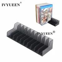 IVYUEEN 1 PCS for PS5 PS4 Game Card Disc Box Universal Stand Game CD Disks Case Holder Storage Bracket for Playstation 5 4