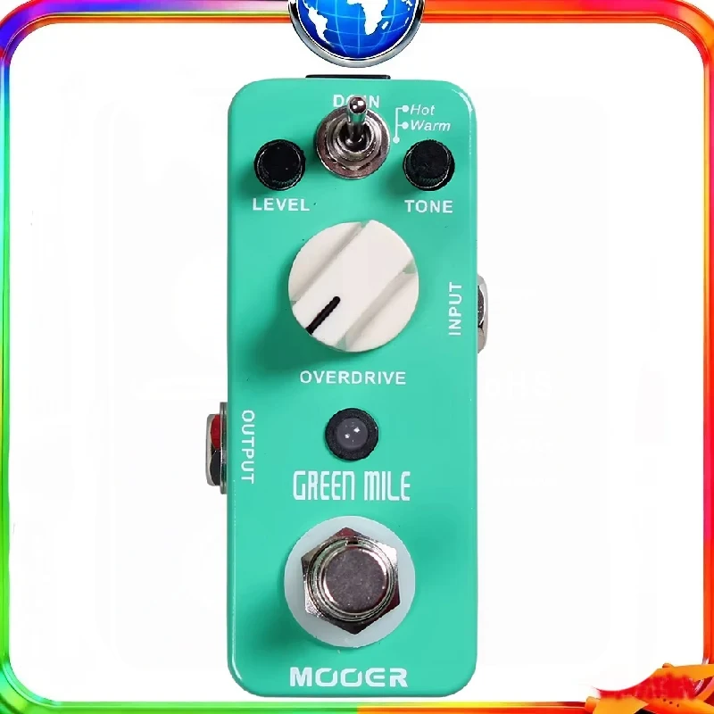 

MOOER MOD1 Green Mile Mini Overdrive гитарная педаль эффектов True Bypass 2 режима аксессуар для электрогитары