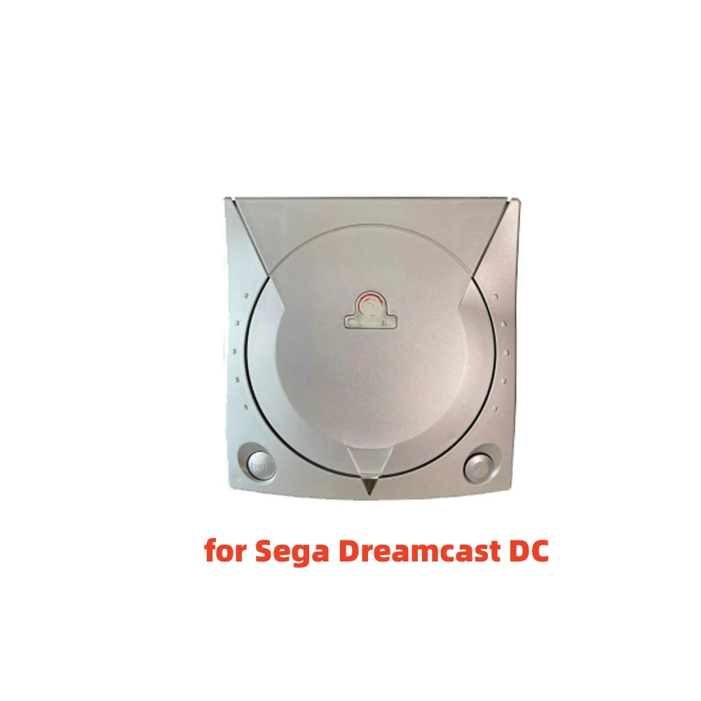 Plastic cover for Sega Dreamcast DC game console house shell repair with sticker Game repair accessories Silver color