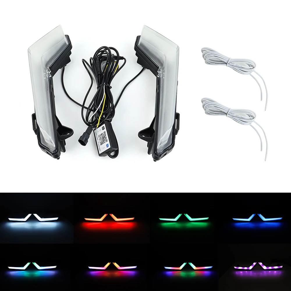 Can-Am Defender & Defender Max 2020+ / Commander Max 2021+용 LED 방향 지시등 RGB 전면 서명 조명