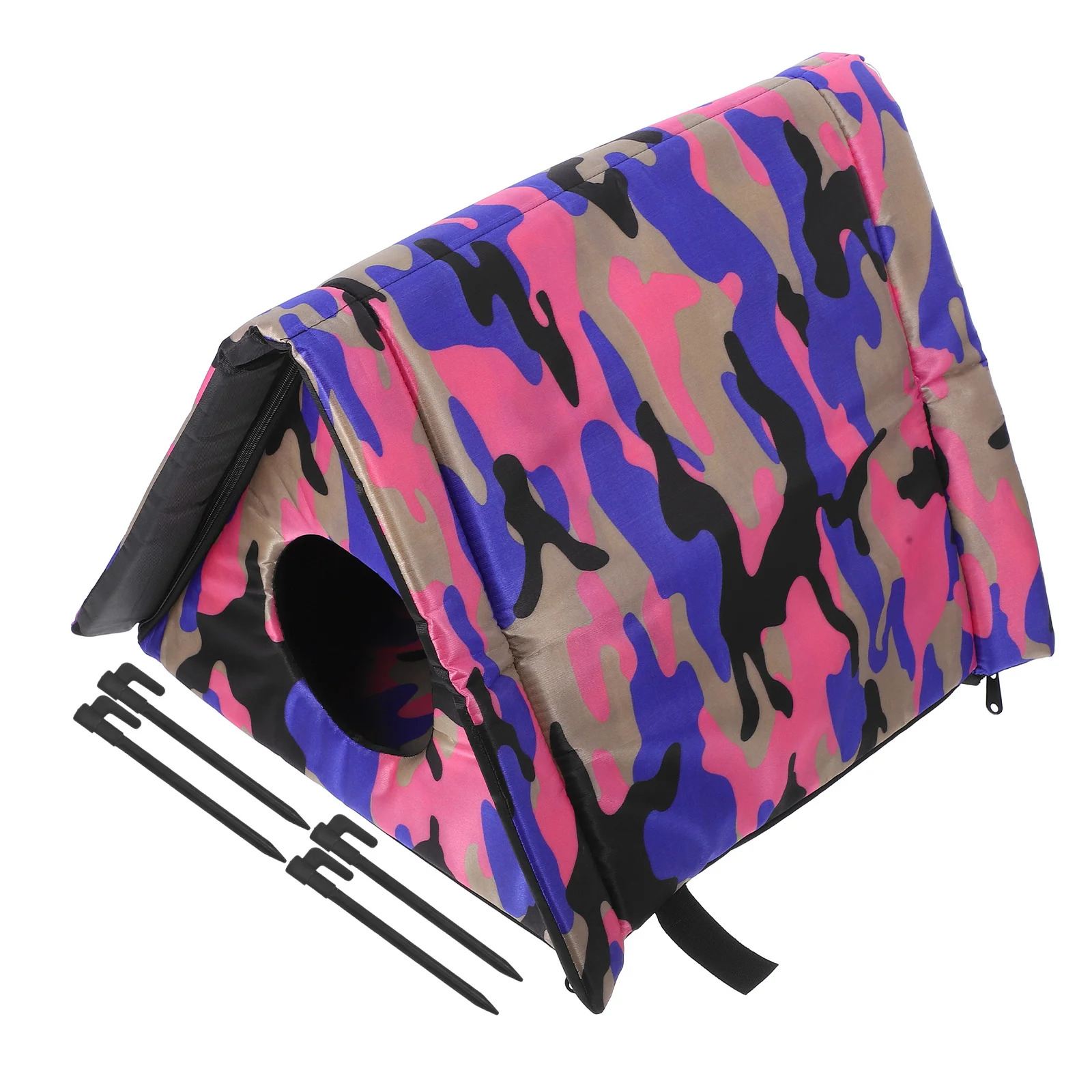 

Insulated Outdoor Cat House Elevated Waterproof Weatherproof Shelter Warm Winter Cozy Cat Bed for Outdoor Cats