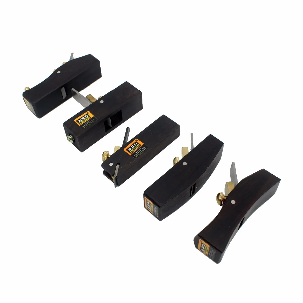 DIY Mini Hand Planes Carpentry Carpenter Ebony Joinery Woodwork Tools 5 pcs Set or 1 Pcs Hand Planer Free shipping