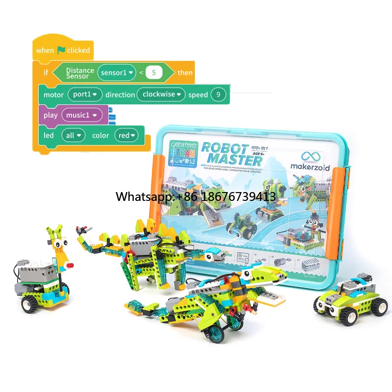 STEAM Education Kit Robotics Kits Robot Master (Premium) 200 in 1 for Kids 6+
