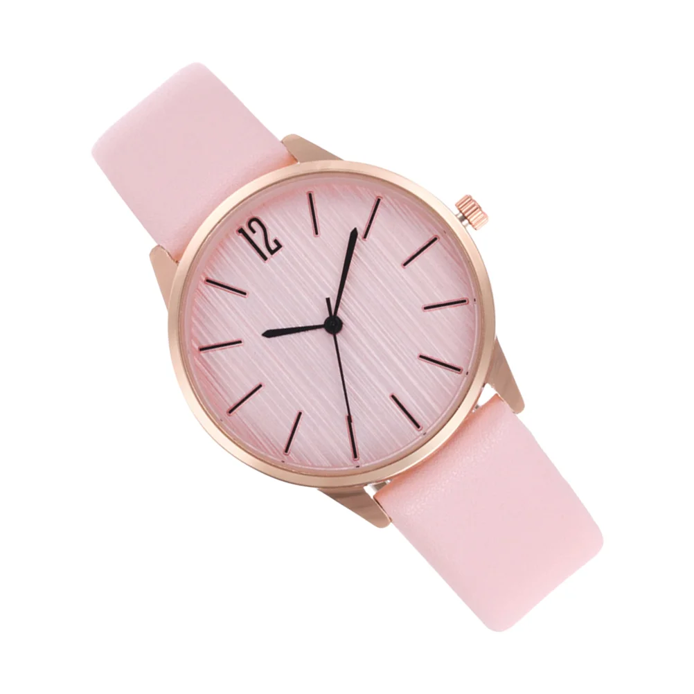 Watch Watches Quartz for Wrist Personality Lady Girl Glass Pu Women's Miss Fashionable