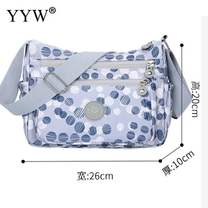 Casual Nylon Canvas Messenger Bag Shoulder Middle-aged Mother Handbag Multi Pocket Waterproof Large Capacity Travel Shopper Bags