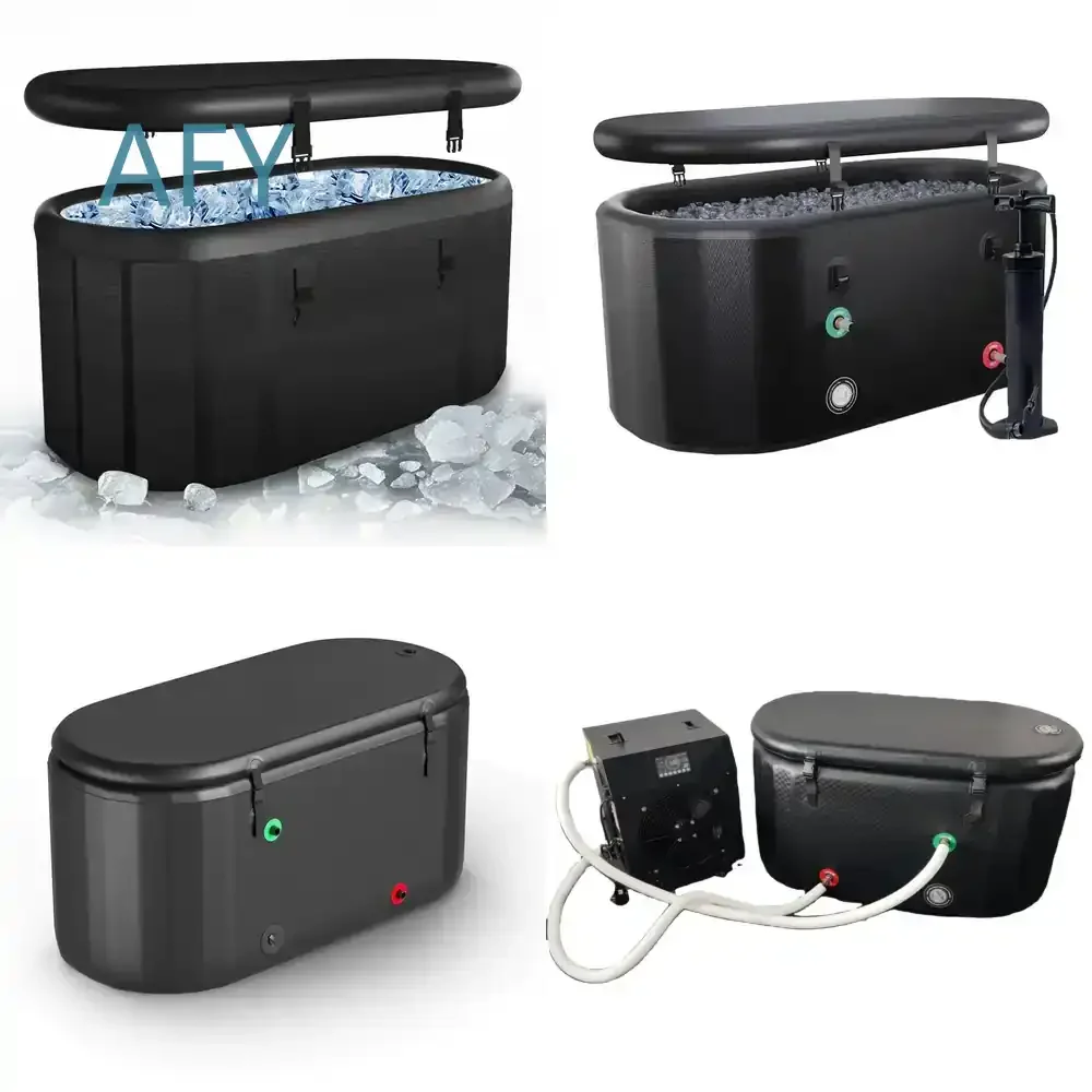Portable Outdoor Folding Ice Bath Oval Inflatable Cold Therapy Tub for Recovery for Athletes for Fitness for Post Workout for