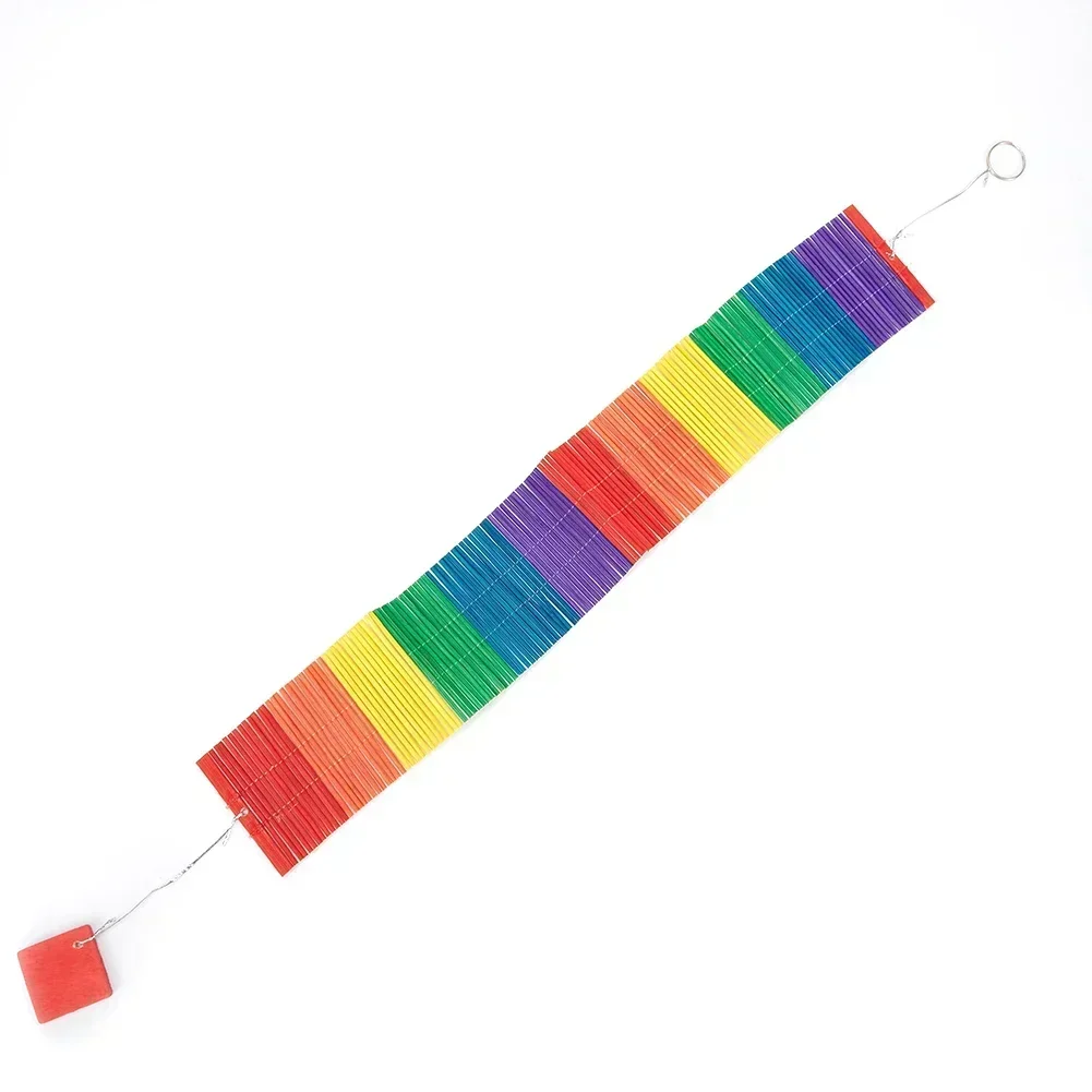 QqqqqqqqqqqqqqqqqqqqqqqqqqqqqqqqqqqqqqqColourful Kindergarten Garden Home Decorative Twisted Rainbow Wind Chime