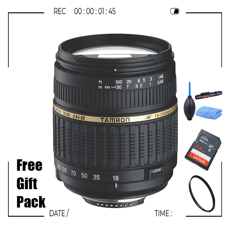 

Tamron AF 18-200mm F/3.5-6.3 XR Di II LD Aspherical (IF) Macro Zoom Lens for Nikon Canon SLR Cameras (A14)