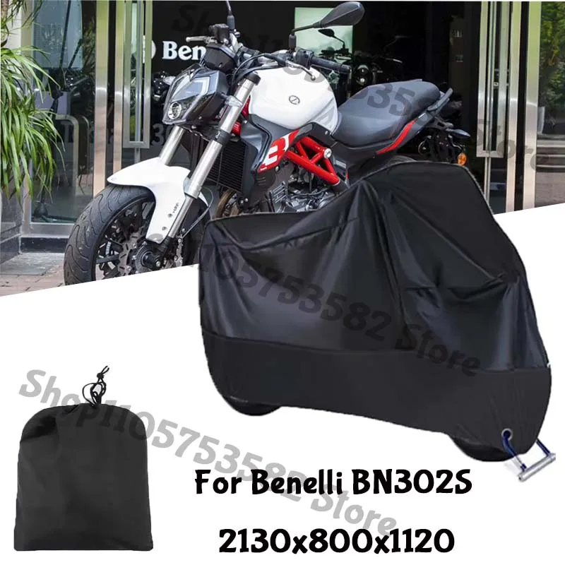 Motorcycle Full Covers For Benelli BN302S Car Outdoors Sun Protection Dust No Ear Thickened Oxford Clothcover Accessories