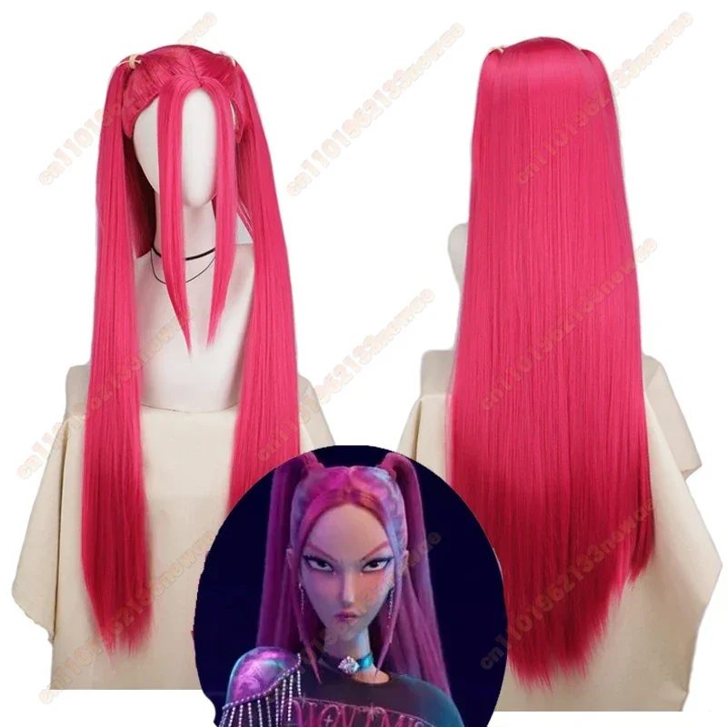 Anime Kpop Demon Zoey Hunters Cosplay Rumi superestrella Mira Cosplay peluca Huntrix chica grupo peluca bebé mujer fiesta de Halloween juego de rol
