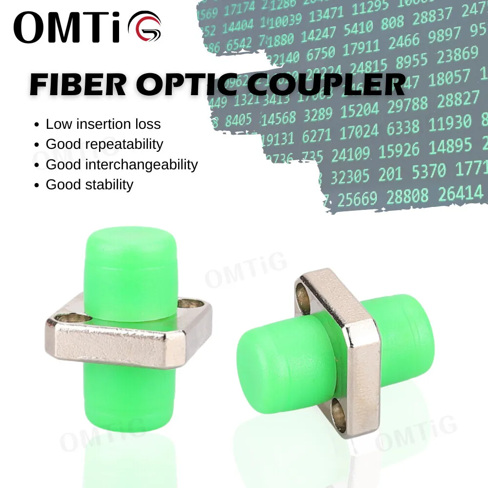 Radio And Television Grade Flange FC-APC Fiber Optic Coupler Connector Adapter FC Square Cable TV