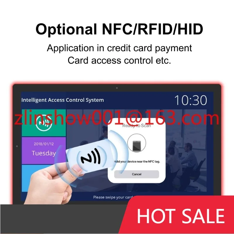 

Настенное крепление для планшета 21,5 дюйма, Android 14 NFC, планшет для конференц-зала, сенсорный экран, светодиодная панель, RK3576 4 + 32 ГБ, планшетный ПК