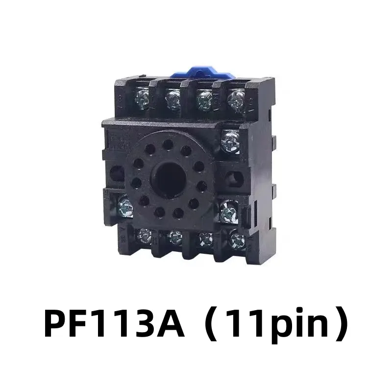 11pin relay base PF113A relay base circular hole Guide rail type  PF113A 11pin Intermediate relay base socket