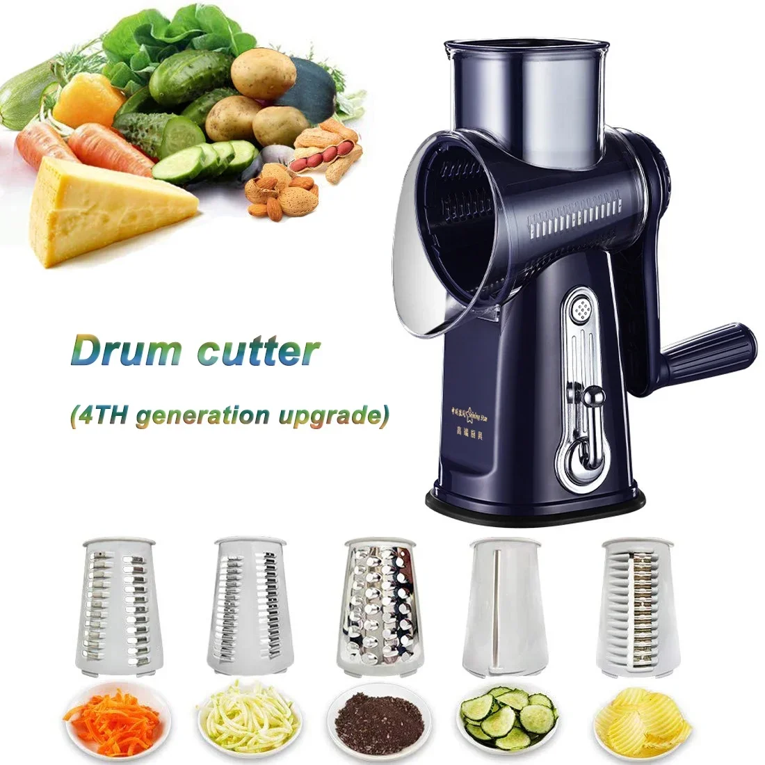 Multifunctional Vegetable Cutter Roller Vegetable Slicer Kitchen Grater Slicer