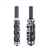 CNC Spiral Cutter Woodworking Trimming End Mill Vertical 12mm 12.7mm Shank Flush Trim Router Bit with 12x12x2.2mm Carbide Cutter