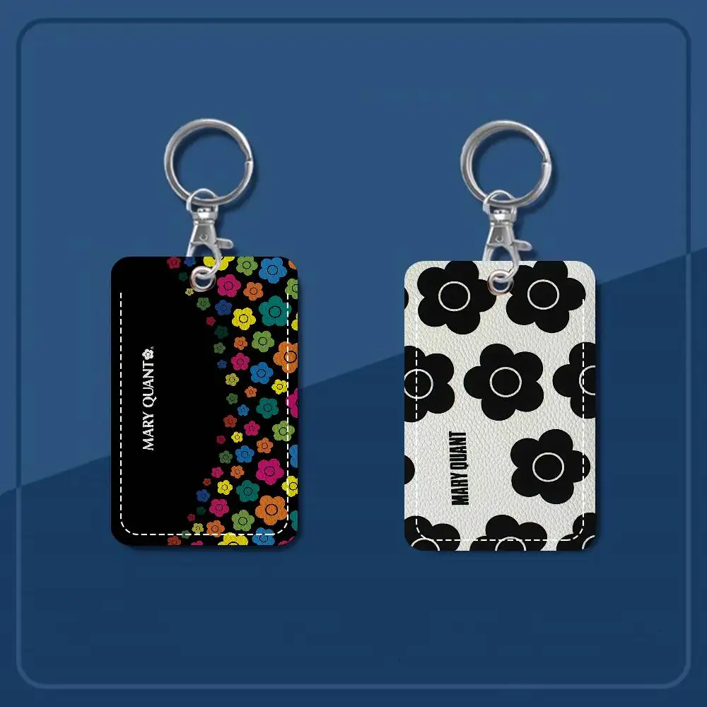 Fashion Logo Q-Quant M-Mary PU Soft Leather Rectangular Key Card Holder Induction Elevator Protection Cover Youth Faion Accory