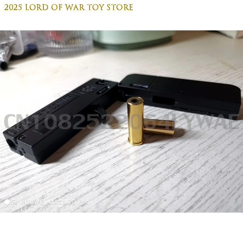 1-2 個 2.0 アップグレード Lifecard 合金折りたたみ銃おもちゃの銃ソフト弾丸ブラスター射撃モデルピストル大人子供男の子ギフト