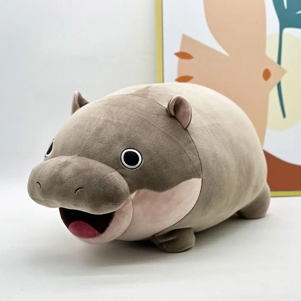 

Новые мягкие плюшевые игрушки Moo Deng Kawaii Hugable Moo Deng Hippo, плюшевая подушка с животными, украшение для дома и игрушки