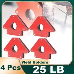 4 Pcs 25LBS Welding Auxiliary Magnetic Holder Strong Magnet Arrow Soldering Locator Positioner Soldering Speciality Locator Tool