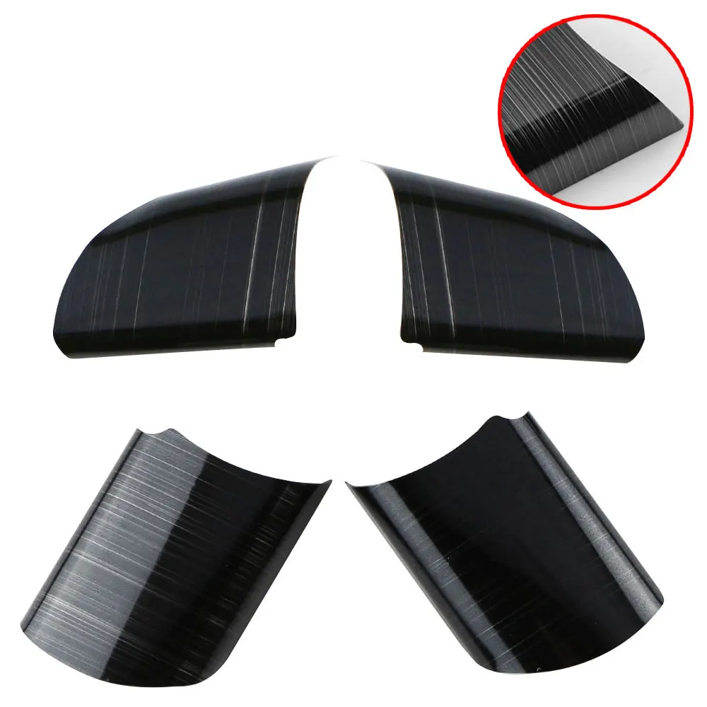 Stainless Steel Car Steering Wheel Decoration Cover Trim Sticker for Ford Focus 2 MK2 2005 - 2011 Accessories 4Pcs