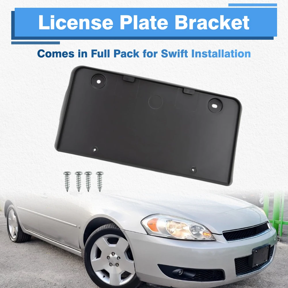 

For Chevrolet Impala 50th Anniversary Edition Police SS LS LT LTZ Car Front Bumper License Plate Bracket GM1068119 10337110