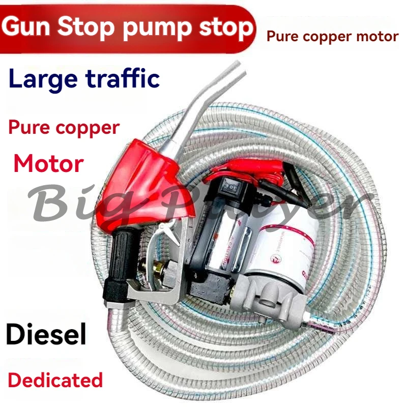 12V/24V/220V Fuel Transfer Pump for Diesel Universal Electric Car Fuel Self-Priming Pump Automatic Stop Electric Oil