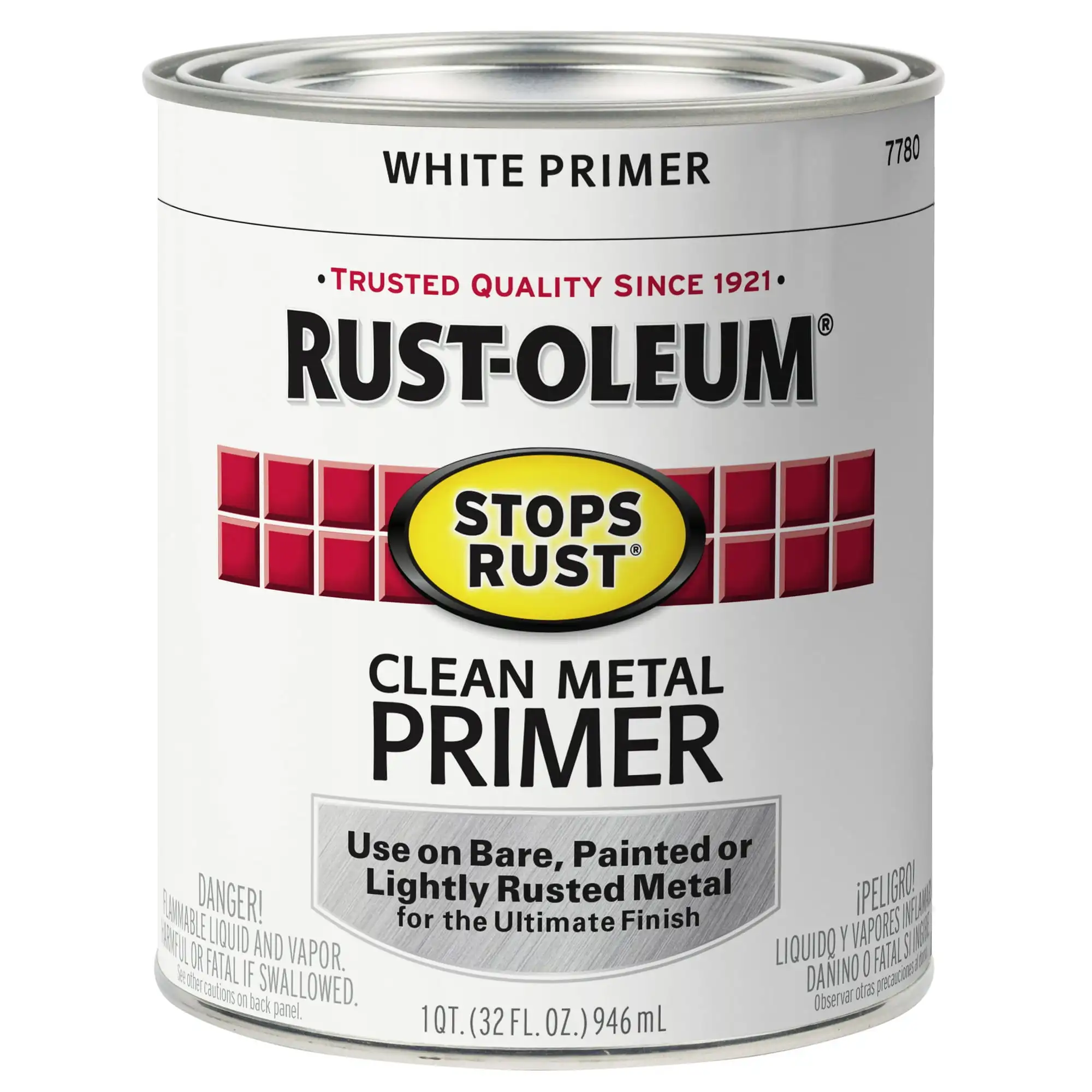 Blanco, óxido-Oleum detiene el óxido, imprimación de Metal limpia plana-7780502, Quart- 2 paquetes
