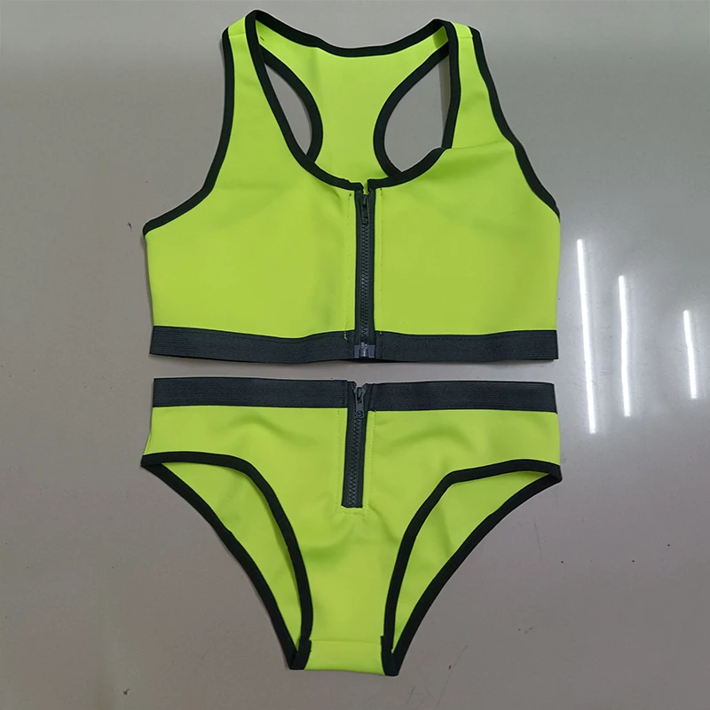 Fluorescent Yellow Nightclub Pole Dance Costume Sexy Gogo Dancer Performance Clothing Festival Party Rave Outfits Shorts VDL1345