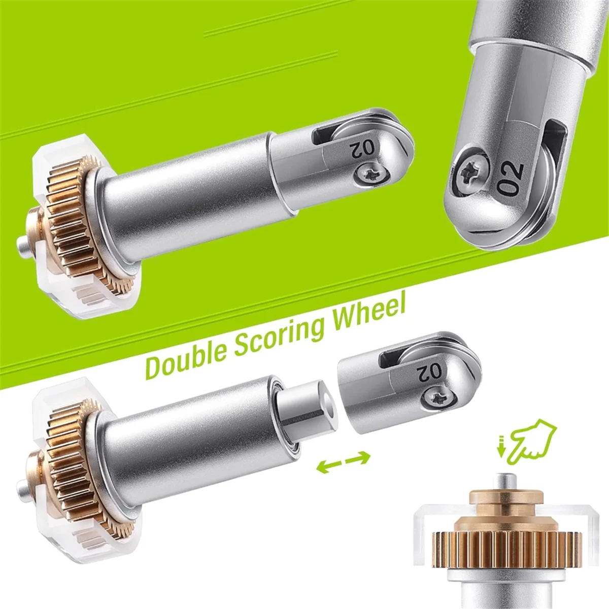 Double Scoring Wheel para Maker 3, Substituição Dica, Lâmina Dica Apenas