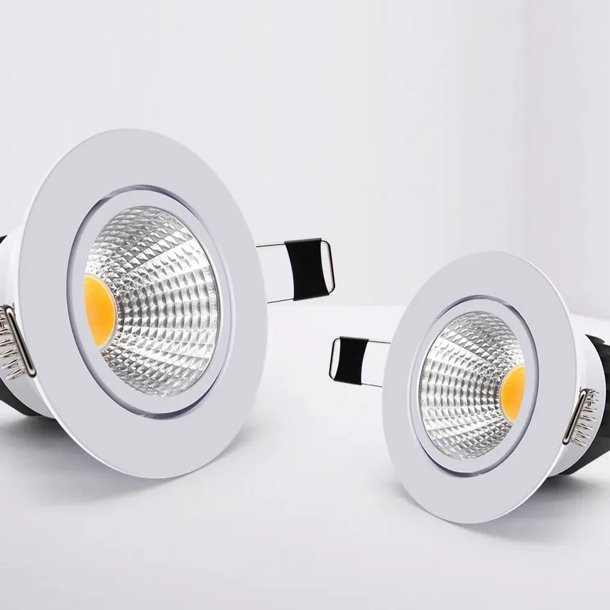 Imagem -06 - Alto Brilho Regulável 3w 5w 7w Led Downlight Cob Alumínio Spot Light Escudo Branco Ac110220v Branco Quente Frio