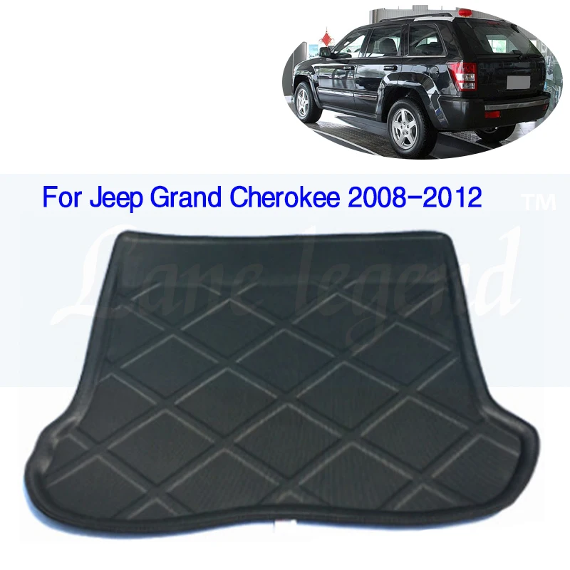 For Jeep Grand Cherokee Car Tail Trunk Mat Liner Boot Floor Tray Kick Carpet Cargo Mud Pad Waterproof 2008 2009 2010 2011 2012