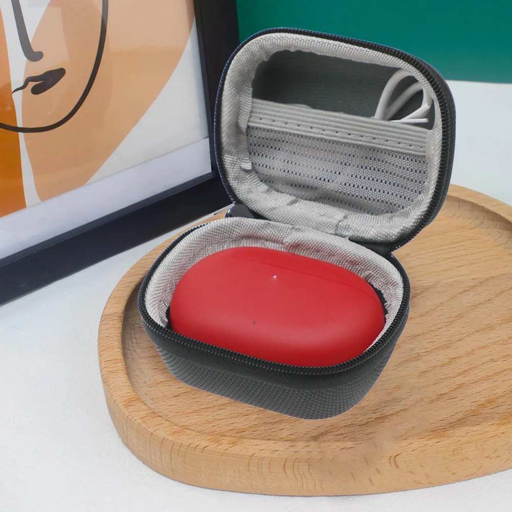 EVA Earphone Travel Carrying Case with Carabiner Earbud Case Holder Small Zipper Pouch for Beats Studio Buds/Beats Studio Buds+