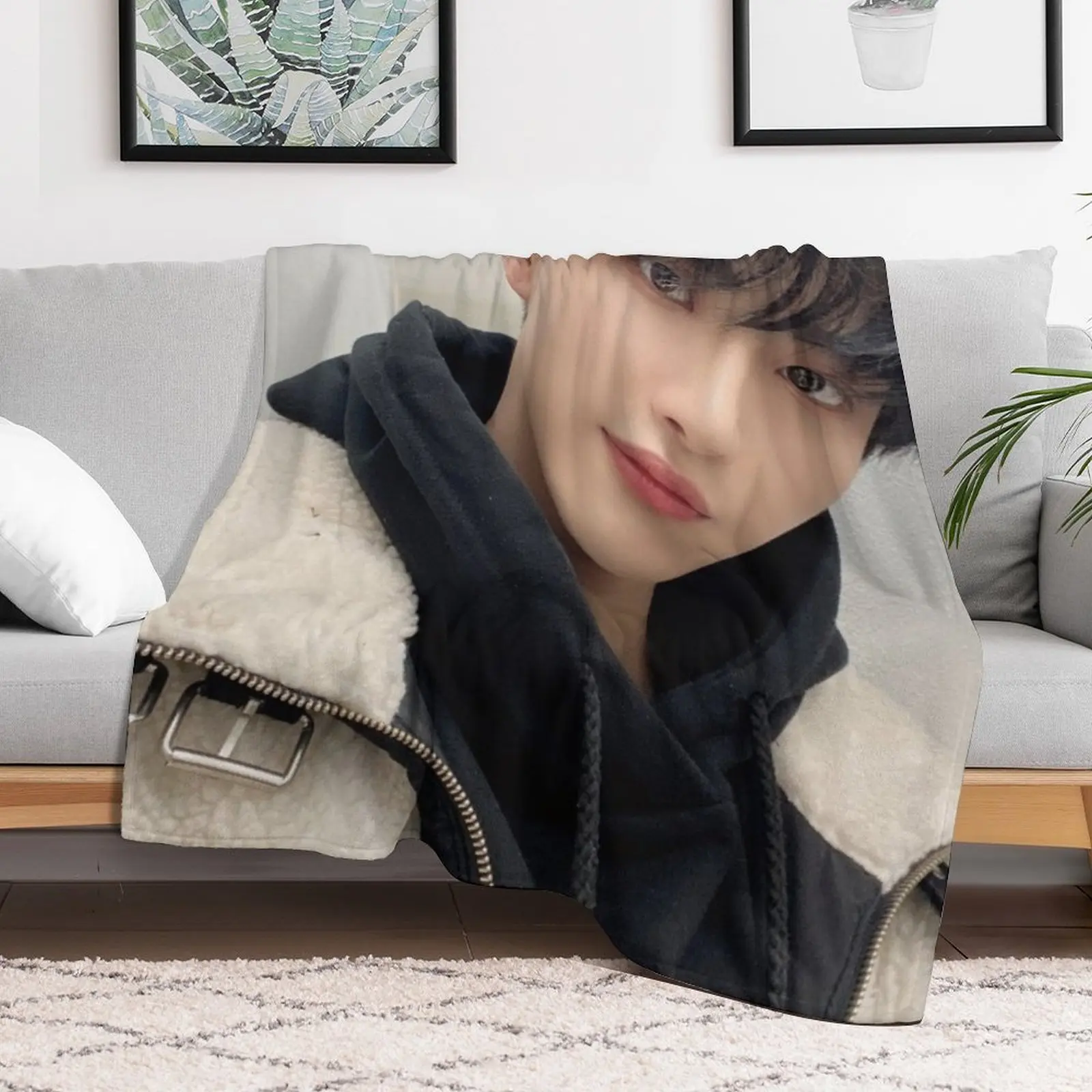 ATEEZ Seonghwa Throw Blanket Thin blankets and throws for babies Blankets