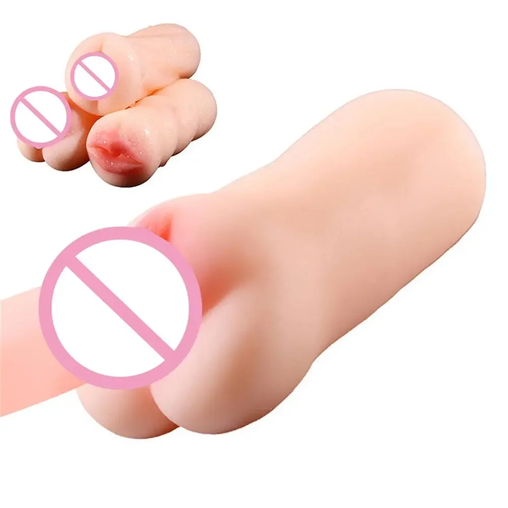 Soft Pocket Pussy Training Trainer Masturbation Tool Male Vaginacon Male Masturbator Cup Sex Man Women Vibrator Uterus images - 6