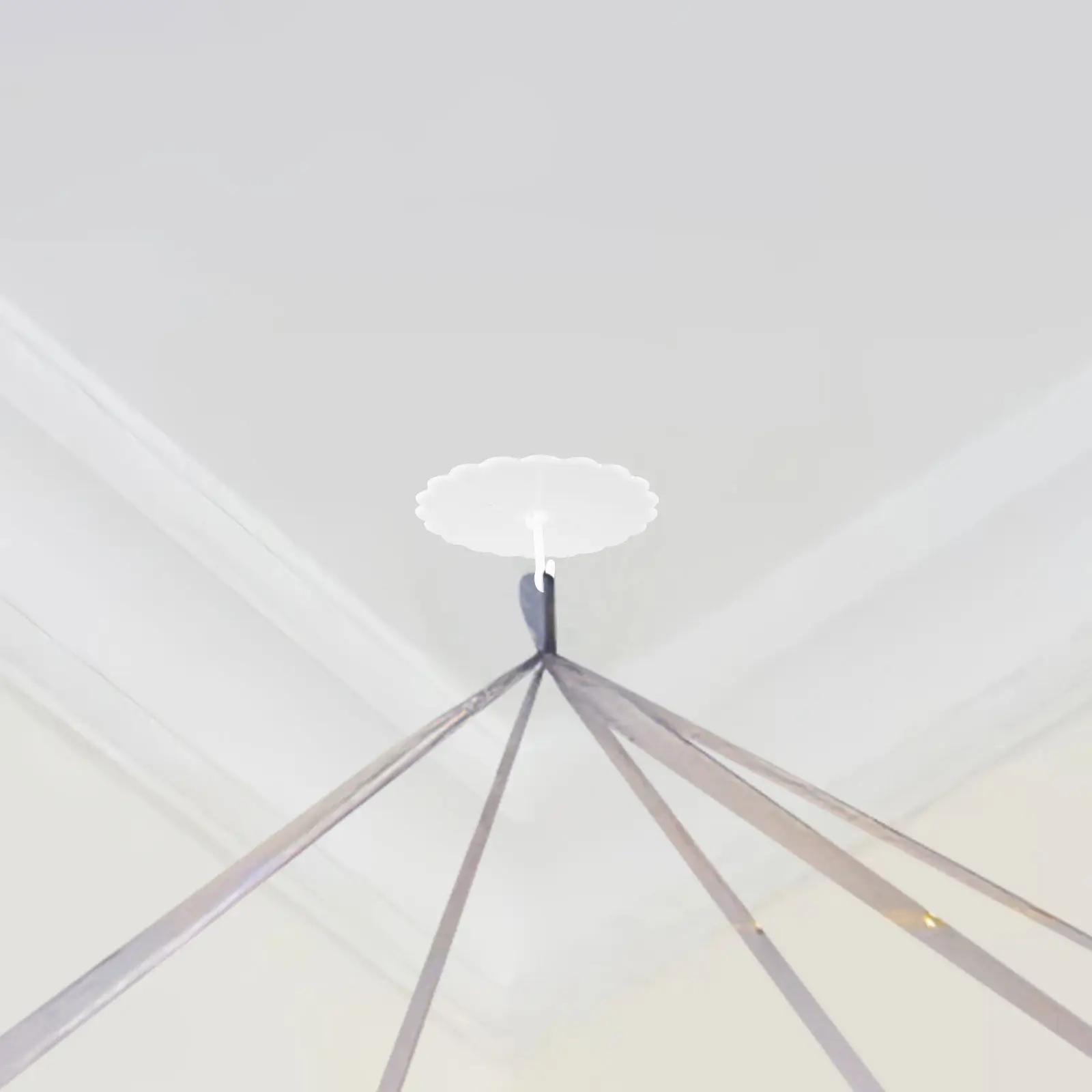 4Pcs Bed Canopy Hook Dome Ceiling Hang Support Adhesive Plastic Sticky Ceiling Canopy Hooks for Mosquito Net Bedding Accessories