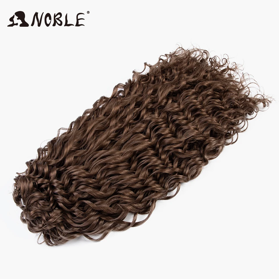 Noble Deep Wavy Twist Crochet Hair Synthetic Afro Curly Hair Crochet Braids High Temperature Fiber Braiding Hair Extensions