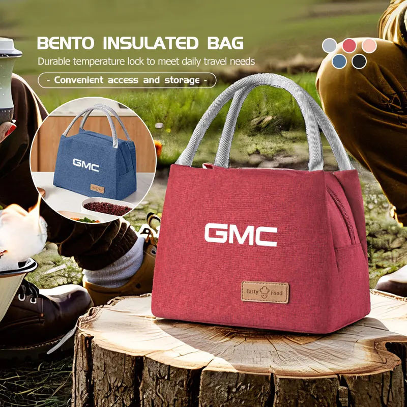 Bolsa de almuerzo para coche, lonchera portátil para oficina al aire libre, bolsas térmicas para GMC Acadia Envoy Granite Hummer Ev Graphyte Vandura Jimmy