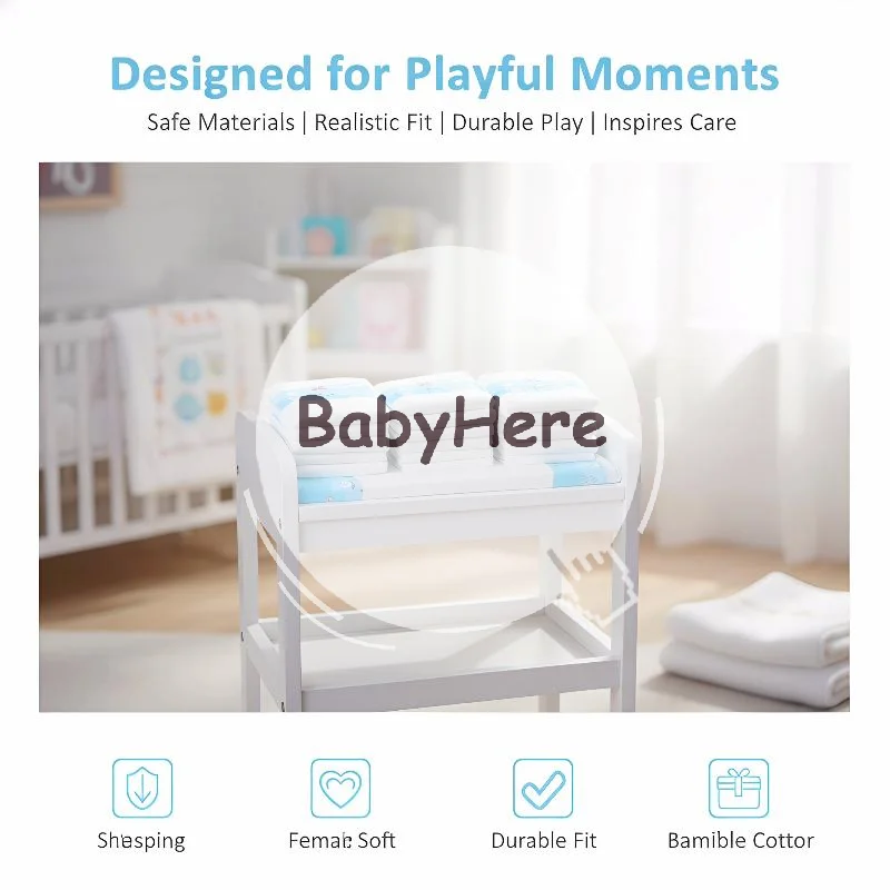 

10Pcs 20Pcs Doll Mini Baby Diapers Pretend House Play Accessories Educational Early Learning Toys