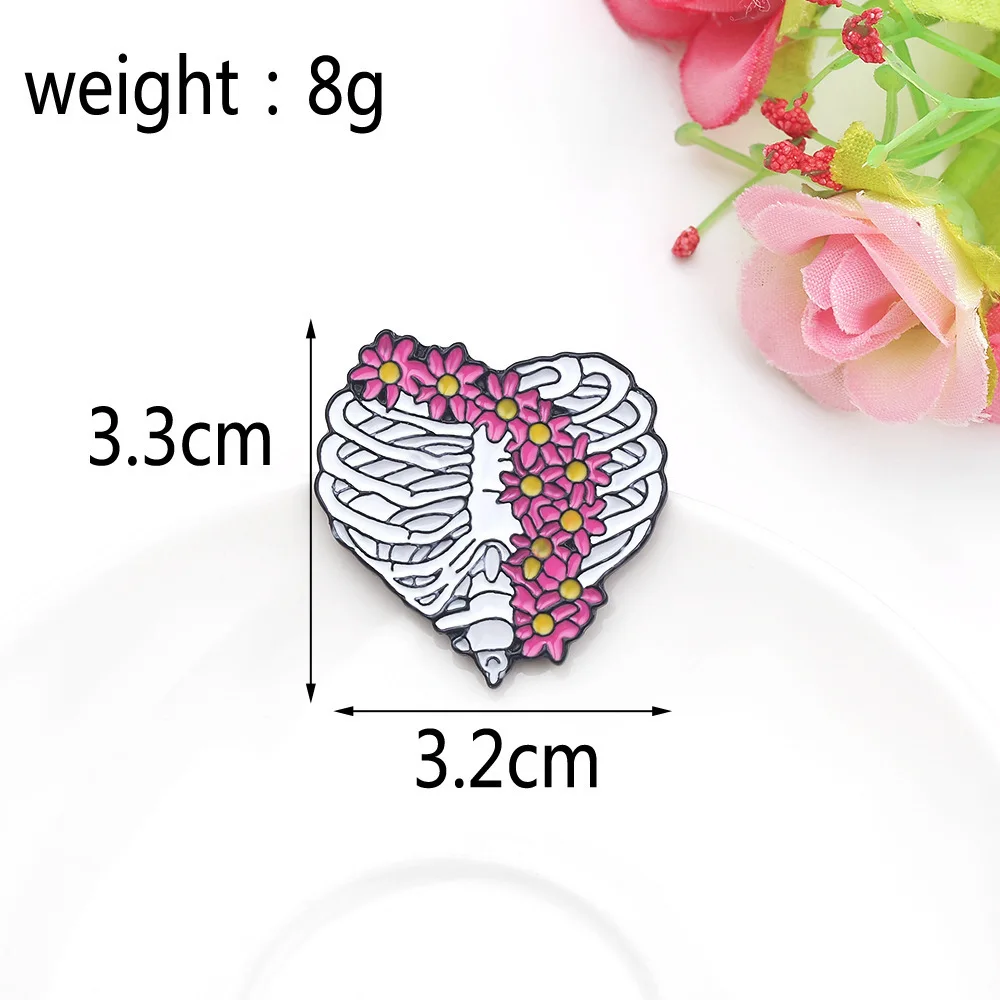 Medical Brooch Exquisite Stethoscope Electrocardiogram Male and Female Doctor Nurse Shape Metal Badge Small Gift Wholesale Pin view 5
