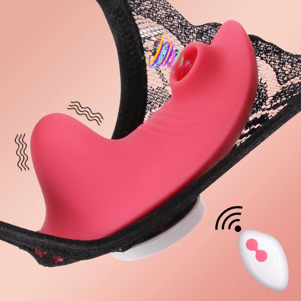 Wearable Sucking Vibrator Remote Control Sucker Vibrators Vagina Clitoris Stimulator Vibrators Female Sex Toys For Women Sexshop