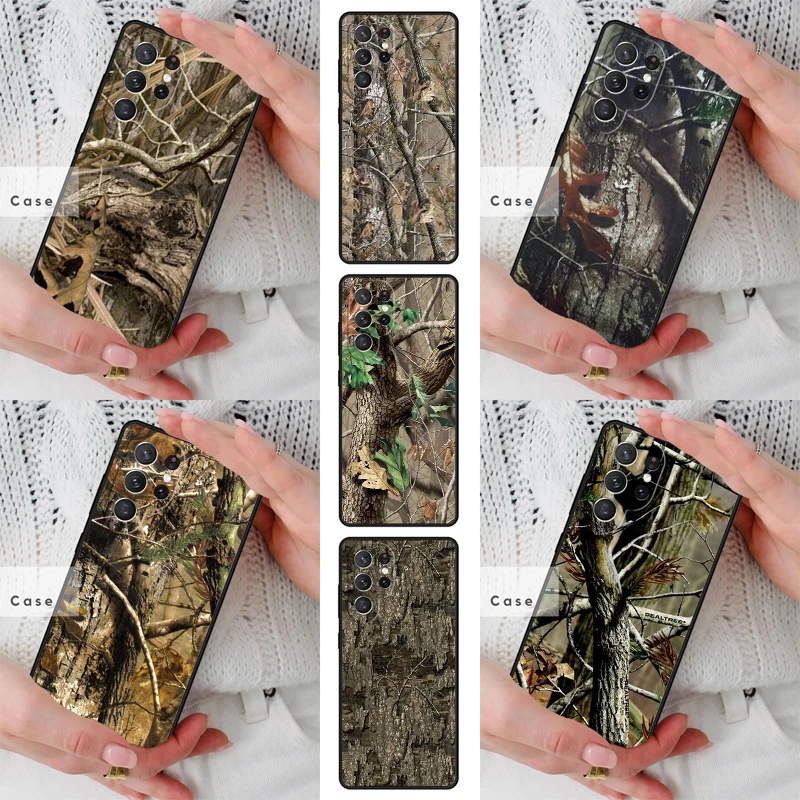 Hunting Camouflage Pattern TPU Phone Case for Samsung Galaxy S26 S25 S24 S23 S22 S21 S20 Note10 Plus FE Ultra Cover